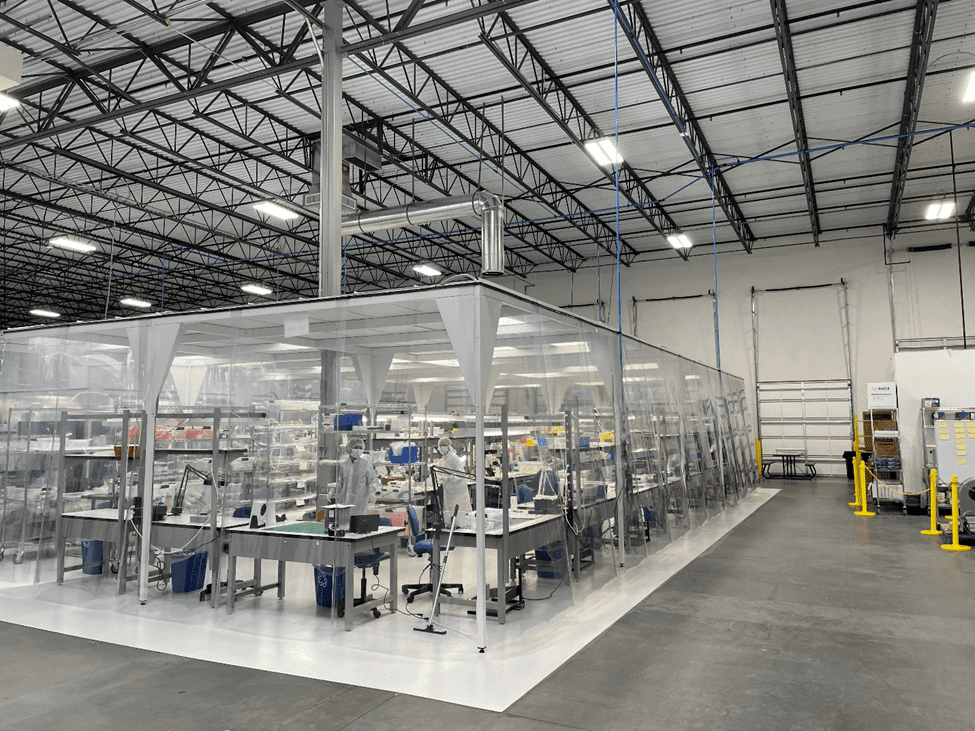 Medical Murray Cleanroom facilities on factory floor