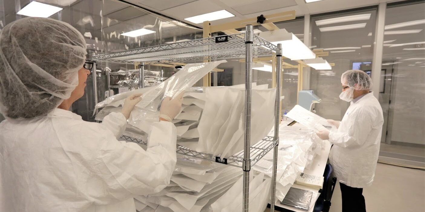Clean room in manufacturing facility